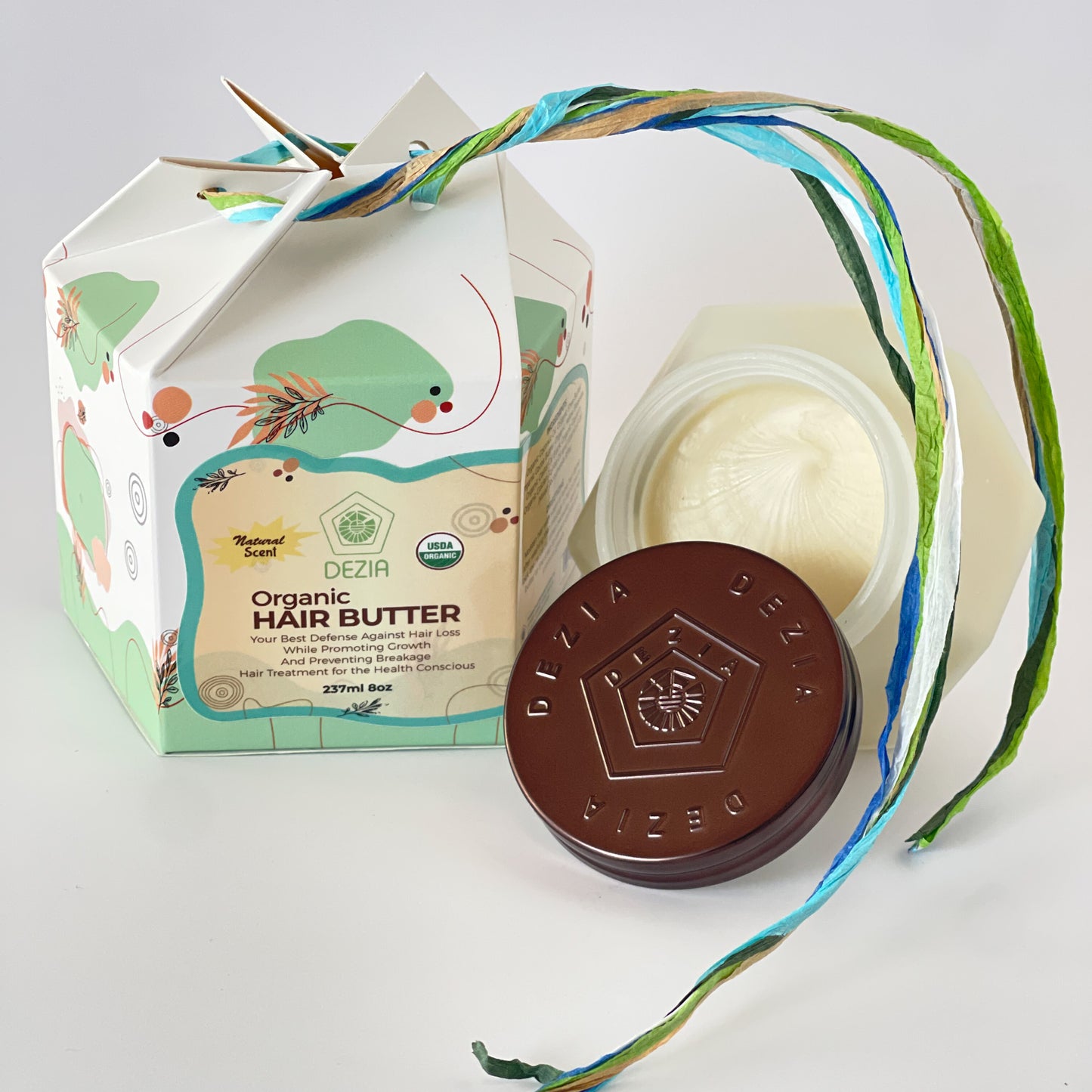 NATURAL SCENT ORGANIC HAIR BUTTER 8OZ